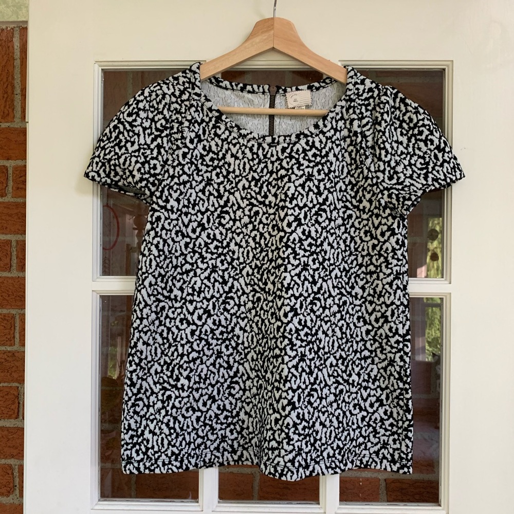Anthropologie Animal Print Blouse